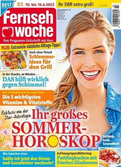 Titelbild der Ausgabe 23/2023 von Fernsehwoche. Diese Zeitschrift und viele weitere Programmzeitschriften als Abo oder epaper bei United Kiosk online kaufen.