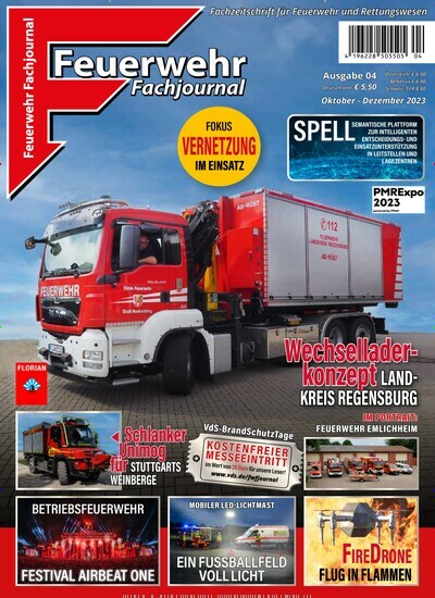 Titelbild der Ausgabe 4/2023 von Feuerwehr Fachjournal. Diese Zeitschrift und viele weitere Reisemagazine, Freizeitmagazine und Wissensmagazine als Abo oder epaper bei United Kiosk online kaufen.