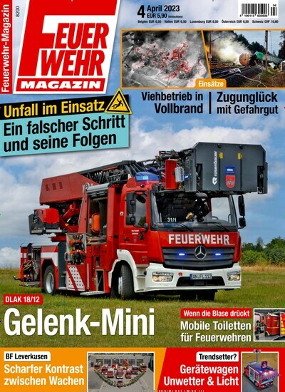 Titelbild der Ausgabe 4/2023 von Feuerwehr Magazin. Diese Zeitschrift und viele weitere Reisemagazine, Freizeitmagazine und Wissensmagazine als Abo oder epaper bei United Kiosk online kaufen.