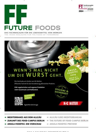 Titelbild der Ausgabe 1/2024 von FF Future Foods. Diese Zeitschrift und viele weitere Gastronomiezeitschriften, Fashionmagazine, Beautymagazine als Abo oder epaper bei United Kiosk online kaufen.