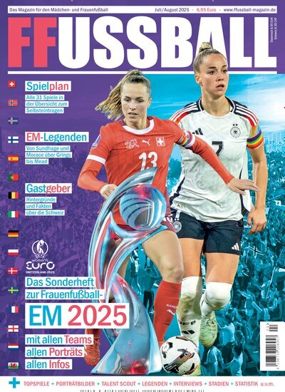 Titelbild der Ausgabe 4/2025 von FFussball Magazin. Diese Zeitschrift und viele weitere Sportmagazine als Abo oder epaper bei United Kiosk online kaufen.
