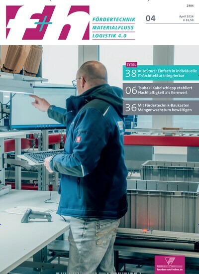Titelbild der Ausgabe 4/2024 von f+h fördern und heben. Diese Zeitschrift und viele weitere Logistikmagazine und Medienmagazine als Abo oder epaper bei United Kiosk online kaufen.