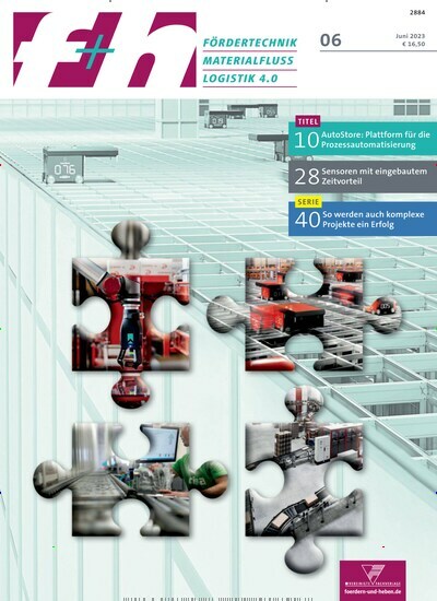 Titelbild der Ausgabe 6/2023 von f+h fördern und heben. Diese Zeitschrift und viele weitere Logistikmagazine und Medienmagazine als Abo oder epaper bei United Kiosk online kaufen.