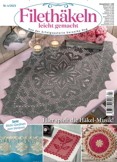 Titelbild der Ausgabe 4/2023 von Filethäkeln leicht gemacht. Diese Zeitschrift und viele weitere Modemagazine und DIY-Magazine als Abo oder epaper bei United Kiosk online kaufen.