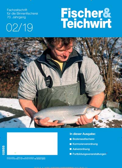 Titelbild der Ausgabe 2/2019 von Fischer und Teichwirt. Diese Zeitschrift und viele weitere Naturzeitschriften, Landwirtschaftszeitungen und Umweltmagazine als Abo oder epaper bei United Kiosk online kaufen.