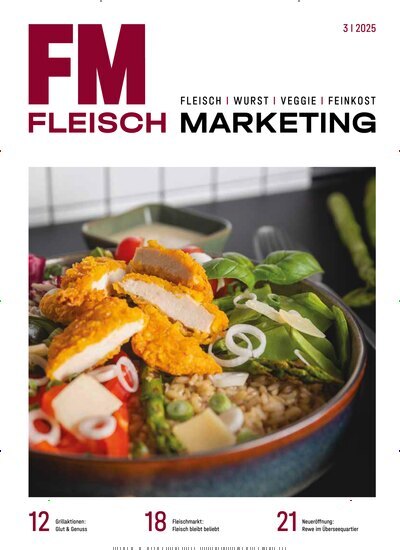 Titelbild der Ausgabe 3/2025 von Fleisch Marketing. Diese Zeitschrift und viele weitere Gastronomiezeitschriften, Fashionmagazine, Beautymagazine als Abo oder epaper bei United Kiosk online kaufen.