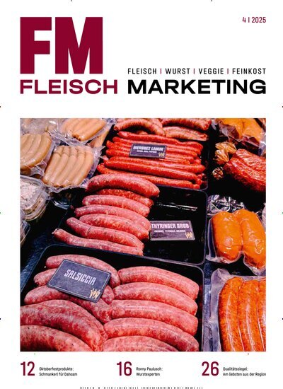Titelbild der Ausgabe 4/2025 von Fleisch Marketing. Diese Zeitschrift und viele weitere Gastronomiezeitschriften, Fashionmagazine, Beautymagazine als Abo oder epaper bei United Kiosk online kaufen.