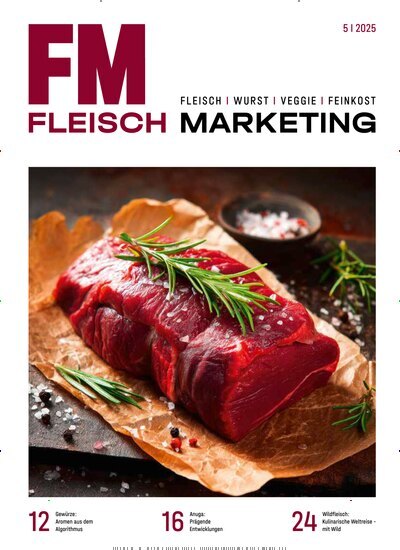 Titelbild der Ausgabe 5/2025 von Fleisch Marketing. Diese Zeitschrift und viele weitere Gastronomiezeitschriften, Fashionmagazine, Beautymagazine als Abo oder epaper bei United Kiosk online kaufen.