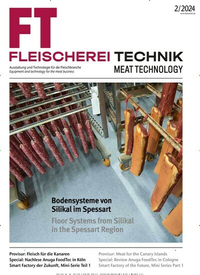 Titelbild der Ausgabe 2/2024 von Fleischerei Technik - Meat Technology. Diese Zeitschrift und viele weitere Industriemagazine und Handwerkmagazine als Abo oder epaper bei United Kiosk online kaufen.