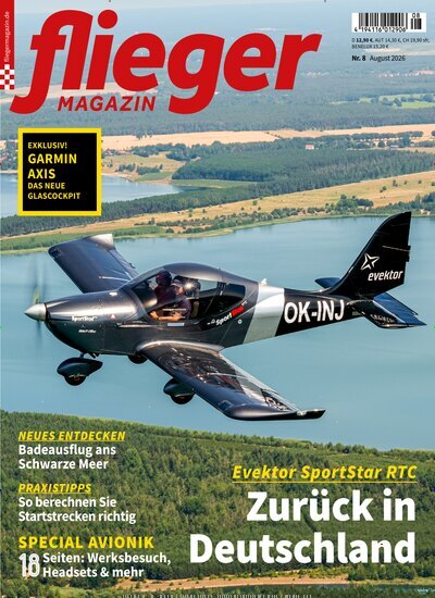 Titelbild der Ausgabe 8/2026 von fliegermagazin. Diese Zeitschrift und viele weitere Reisemagazine, Freizeitmagazine und Wissensmagazine als Abo oder epaper bei United Kiosk online kaufen.