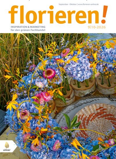 Titelbild der Ausgabe 9/2026 von florieren!. Diese Zeitschrift und viele weitere Naturzeitschriften, Landwirtschaftszeitungen und Umweltmagazine als Abo oder epaper bei United Kiosk online kaufen.