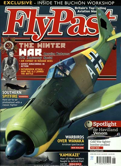 Titelbild der Ausgabe 6/2016 von FlyPast. Diese Zeitschrift und viele weitere Computerzeitschriften, Tabletmagazine und Smartphonemagazine als Abo oder epaper bei United Kiosk online kaufen.