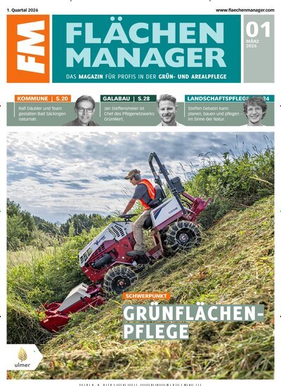 Titelbild der Ausgabe 1/2026 von FM Flächenmanager. Diese Zeitschrift und viele weitere Naturzeitschriften, Landwirtschaftszeitungen und Umweltmagazine als Abo oder epaper bei United Kiosk online kaufen.