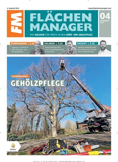Titelbild der Ausgabe 4/2025 von FM Flächenmanager. Diese Zeitschrift und viele weitere Naturzeitschriften, Landwirtschaftszeitungen und Umweltmagazine als Abo oder epaper bei United Kiosk online kaufen.