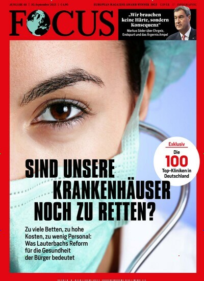 Titelbild der Ausgabe 40/2023 von FOCUS. Diese Zeitschrift und viele weitere Wirtschaftsmagazine und Politikmagazine als Abo oder epaper bei United Kiosk online kaufen.