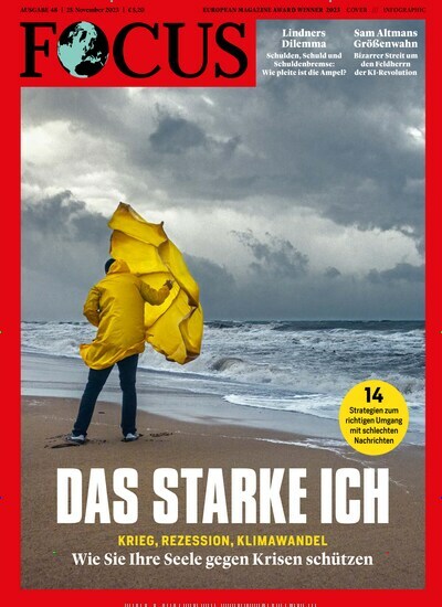 Titelbild der Ausgabe 48/2023 von FOCUS. Diese Zeitschrift und viele weitere Wirtschaftsmagazine und Politikmagazine als Abo oder epaper bei United Kiosk online kaufen.