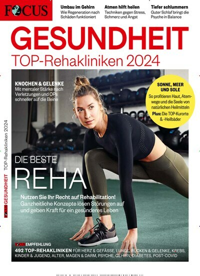 Titelbild der Ausgabe 6/2023 von FOCUS Gesundheit. Diese Zeitschrift und viele weitere Elternzeitschriften und Tierzeitschriften als Abo oder epaper bei United Kiosk online kaufen.