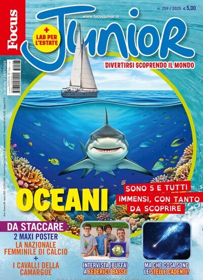 Titelbild der Ausgabe 259/2025 von Focus Junior. Diese Zeitschrift und viele weitere Jugendzeitschriften und Kinderzeitschriften als Abo oder epaper bei United Kiosk online kaufen.