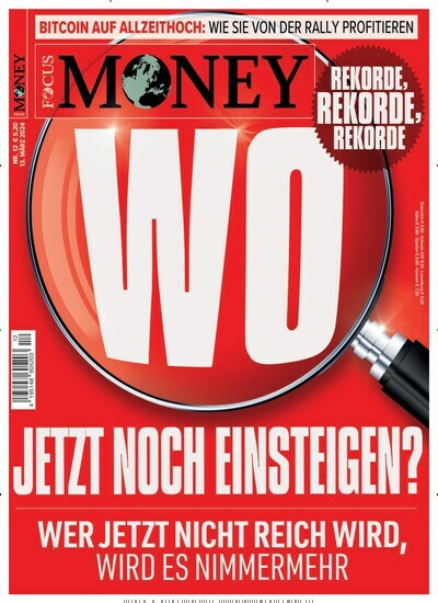 Titelbild der Ausgabe 12/2024 von FOCUS Money. Diese Zeitschrift und viele weitere Wirtschaftsmagazine und Politikmagazine als Abo oder epaper bei United Kiosk online kaufen.