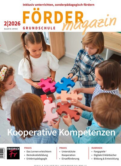 Titelbild der Ausgabe 2/2026 von Fördermagazin Grundschule. Diese Zeitschrift und viele weitere Zeitschriften für Pädagogik als Abo oder epaper bei United Kiosk online kaufen.