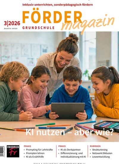 Titelbild der Ausgabe 3/2026 von Fördermagazin Grundschule. Diese Zeitschrift und viele weitere Zeitschriften für Pädagogik als Abo oder epaper bei United Kiosk online kaufen.
