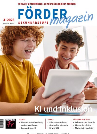 Titelbild der Ausgabe 3/2026 von Fördermagazin Sekundarstufe. Diese Zeitschrift und viele weitere Zeitschriften für Pädagogik als Abo oder epaper bei United Kiosk online kaufen.