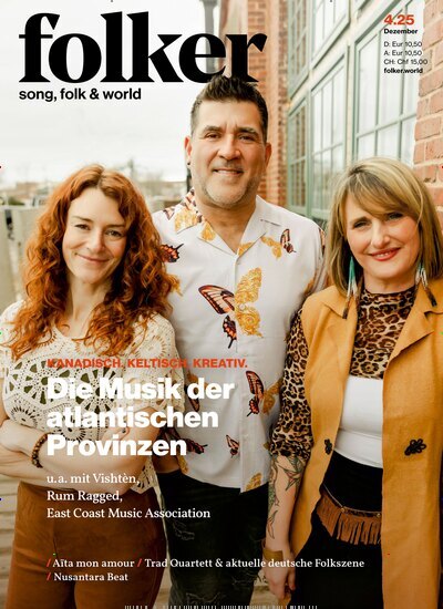 Titelbild der Ausgabe 4/2025 von folker. Diese Zeitschrift und viele weitere Kunstmagazine und Kulturmagazine als Abo oder epaper bei United Kiosk online kaufen.