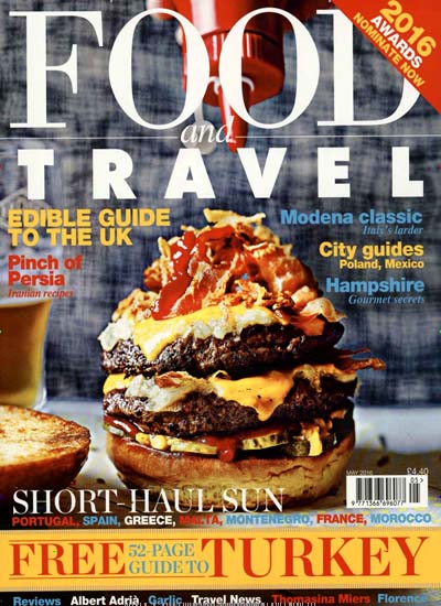Titelbild der Ausgabe 5/2016 von Food and Travel UK. Diese Zeitschrift und viele weitere Gartenzeitschriften und Wohnzeitschriften als Abo oder epaper bei United Kiosk online kaufen.