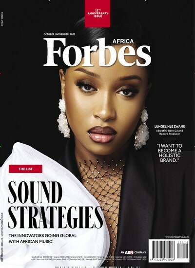 Titelbild der Ausgabe 114/2023 von Forbes Africa. Diese Zeitschrift und viele weitere Wirtschaftsmagazine und Politikmagazine als Abo oder epaper bei United Kiosk online kaufen.