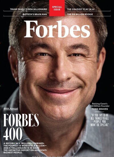 Titelbild der Ausgabe 5/2025 von Forbes USA. Diese Zeitschrift und viele weitere Wirtschaftsmagazine und Politikmagazine als Abo oder epaper bei United Kiosk online kaufen.