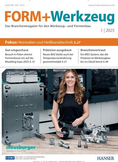 Titelbild der Ausgabe 1/2025 von FORM + Werkzeug. Diese Zeitschrift und viele weitere Industriemagazine und Handwerkmagazine als Abo oder epaper bei United Kiosk online kaufen.