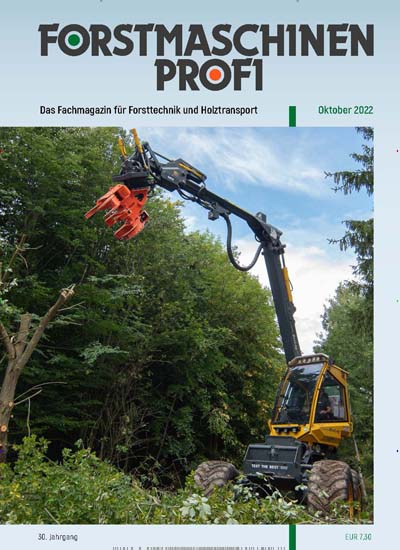 Titelbild der Ausgabe 10/2022 von Forstmaschinen-Profi. Diese Zeitschrift und viele weitere Naturzeitschriften, Landwirtschaftszeitungen und Umweltmagazine als Abo oder epaper bei United Kiosk online kaufen.