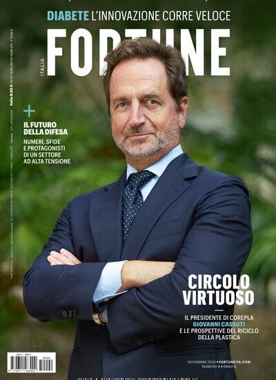 Titelbild der Ausgabe 11/2025 von Fortune Italien. Diese Zeitschrift und viele weitere Wirtschaftsmagazine und Politikmagazine als Abo oder epaper bei United Kiosk online kaufen.