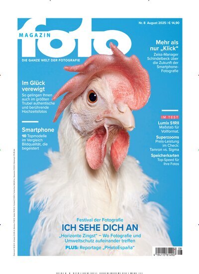 Titelbild der Ausgabe 8/2025 von fotoMAGAZIN. Diese Zeitschrift und viele weitere Audiomagazine, Filmmagazine und Fotozeitschriften als Abo oder epaper bei United Kiosk online kaufen.