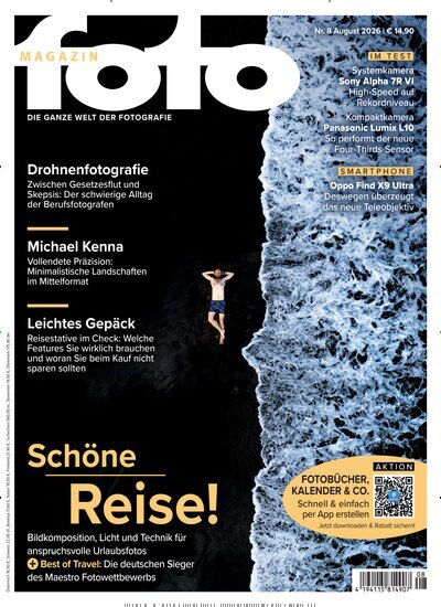 Titelbild der Ausgabe 8/2026 von fotoMAGAZIN. Diese Zeitschrift und viele weitere Audiomagazine, Filmmagazine und Fotozeitschriften als Abo oder epaper bei United Kiosk online kaufen.