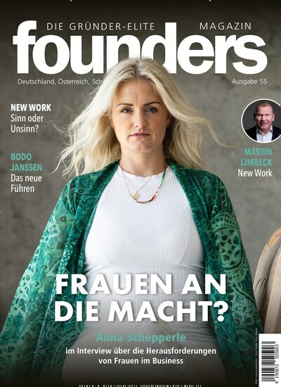 Titelbild der Ausgabe 55/2024 von founders magazin. Diese Zeitschrift und viele weitere Wirtschaftsmagazine und Politikmagazine als Abo oder epaper bei United Kiosk online kaufen.