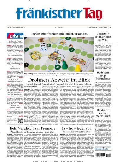 Titelbild der Ausgabe 210/2026 von Fränkischer Tag Bamberg. Diese Zeitschrift und viele weitere Zeitungsabos als Abo oder epaper bei United Kiosk online kaufen.