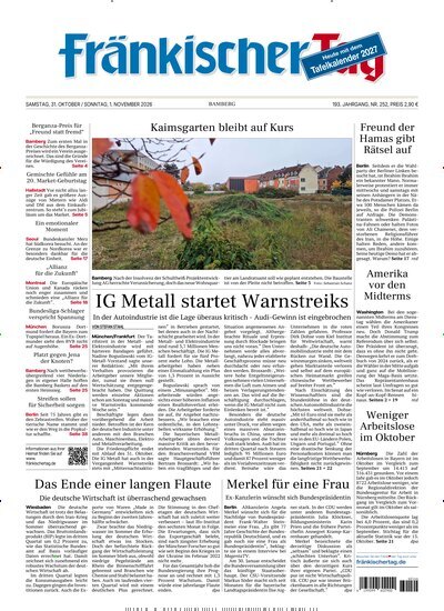 Titelbild der Ausgabe 252/2026 von Fränkischer Tag Bamberg. Diese Zeitschrift und viele weitere Zeitungsabos als Abo oder epaper bei United Kiosk online kaufen.