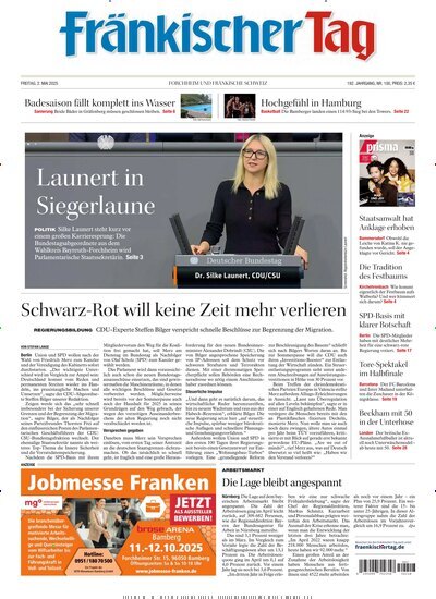 Titelbild der Ausgabe 100/2025 von Fränkischer Tag Forchheim. Diese Zeitschrift und viele weitere Zeitungsabos als Abo oder epaper bei United Kiosk online kaufen.
