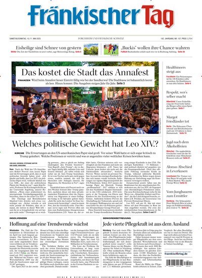Titelbild der Ausgabe 107/2025 von Fränkischer Tag Forchheim. Diese Zeitschrift und viele weitere Zeitungsabos als Abo oder epaper bei United Kiosk online kaufen.