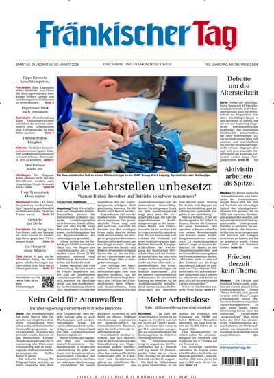 Titelbild der Ausgabe 199/2026 von Fränkischer Tag Forchheim. Diese Zeitschrift und viele weitere Zeitungsabos als Abo oder epaper bei United Kiosk online kaufen.