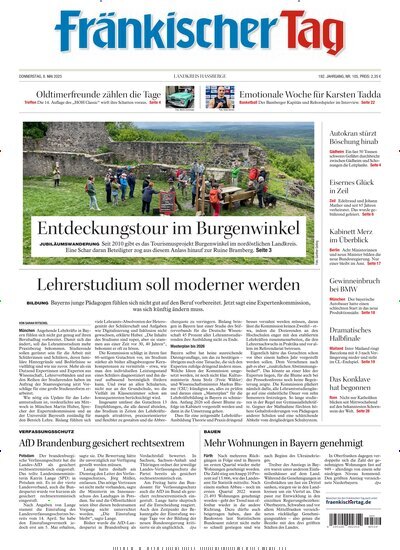 Titelbild der Ausgabe 105/2025 von Fränkischer Tag Haßberge. Diese Zeitschrift und viele weitere Zeitungsabos als Abo oder epaper bei United Kiosk online kaufen.