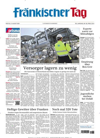 Titelbild der Ausgabe 192/2026 von Fränkischer Tag Haßberge. Diese Zeitschrift und viele weitere Zeitungsabos als Abo oder epaper bei United Kiosk online kaufen.