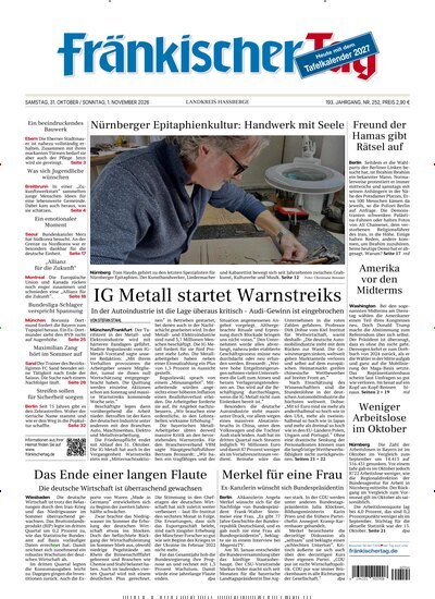 Titelbild der Ausgabe 252/2026 von Fränkischer Tag Haßberge. Diese Zeitschrift und viele weitere Zeitungsabos als Abo oder epaper bei United Kiosk online kaufen.