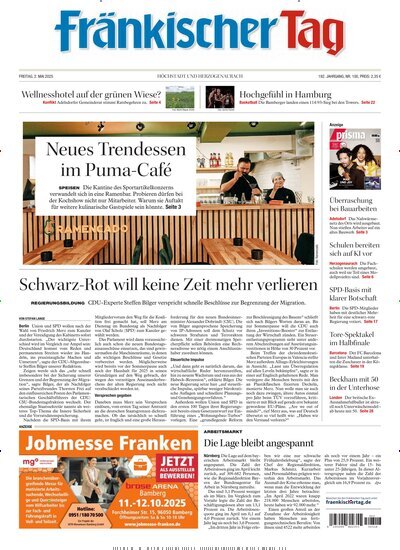 Titelbild der Ausgabe 100/2025 von Fränkischer Tag Höchstadt und Herzogenaurach. Diese Zeitschrift und viele weitere Zeitungsabos als Abo oder epaper bei United Kiosk online kaufen.