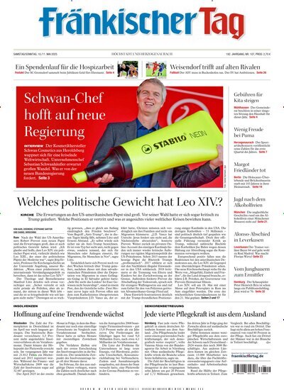 Titelbild der Ausgabe 107/2025 von Fränkischer Tag Höchstadt und Herzogenaurach. Diese Zeitschrift und viele weitere Zeitungsabos als Abo oder epaper bei United Kiosk online kaufen.