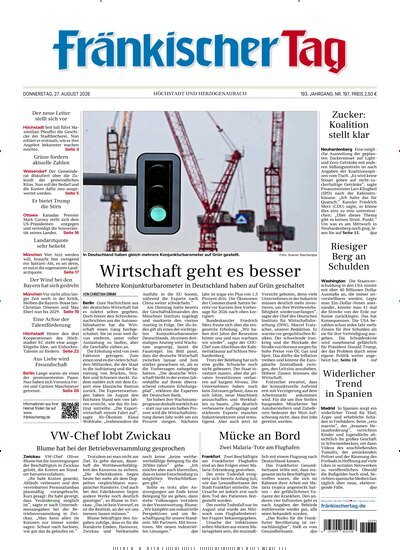 Titelbild der Ausgabe 197/2026 von Fränkischer Tag Höchstadt und Herzogenaurach. Diese Zeitschrift und viele weitere Zeitungsabos als Abo oder epaper bei United Kiosk online kaufen.
