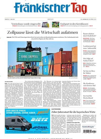 Titelbild der Ausgabe 109/2025 von Fränkischer Tag Kronach. Diese Zeitschrift und viele weitere Zeitungsabos als Abo oder epaper bei United Kiosk online kaufen.