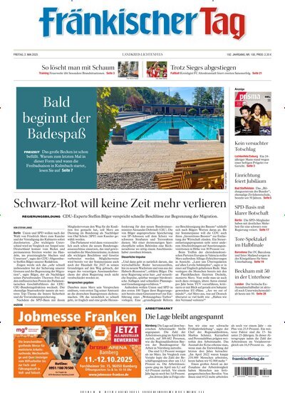 Titelbild der Ausgabe 100/2025 von Fränkischer Tag Landkreis Lichtenfels. Diese Zeitschrift und viele weitere Zeitungsabos als Abo oder epaper bei United Kiosk online kaufen.