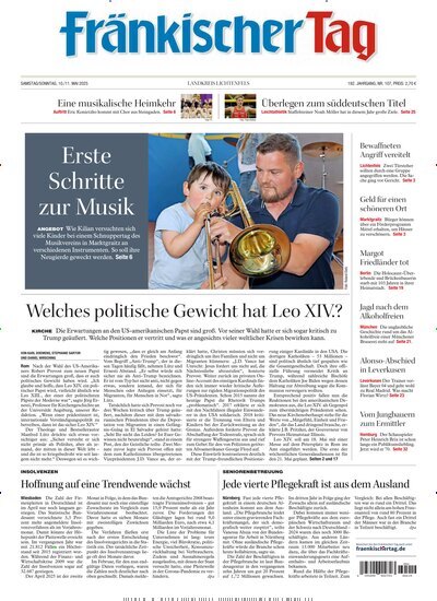 Titelbild der Ausgabe 107/2025 von Fränkischer Tag Landkreis Lichtenfels. Diese Zeitschrift und viele weitere Zeitungsabos als Abo oder epaper bei United Kiosk online kaufen.